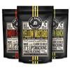 Pop Daddy Flavored Pretzels Sticks, Healthy Gourmet Pretzels, 7.5oz Variety Pack, 3 Pack, Hot Sauce, Peppercorn Ranch and Yellow Mustard view 1
