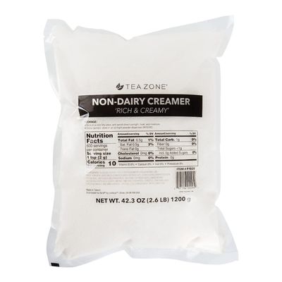 Tea Zone P1020a Non-Dairy Creamer Original Rich & Creamy powder for milk tea, coffee, beverage, sweets - 2.6lb (Bag)