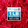 MagicWater Supply - 1 LB - Red - Soft & Thin Crinkle Cut Paper Shred Filler great for Gift Wrapping, Basket Filling, Birthdays, Weddings, Anniversaries, Valentines Day, and other occasions view 1