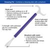 4-Piece Norco Hip Kit for Total Hip Replacement, Knee Recovery. Post Surgery Dressing Assist Tools - 32" Grabber Reacher Tool, Dressing Pal Stick, Molded Sock Aid, Long Handle Shoe Horn, Bath Sponge view 2