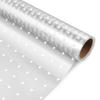 NUOBESTY 2 Rolls White Dot Cellophane Wrap 40 x 3000cm, 2 Roll of Florist Wrap Clear Cellophane Wrapper Bouquet Basket Wrapping Cellophane Wrap Roll for Home Party Arts Crafts view 1
