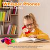4E's Novelty Whisper Phones for Reading - Pack of 4 - Auditory Feedback, Hear Myself Sound Phone - Accelerate Reading Fluency, Comprehension & Pronunciation - Speech Therapy Materials Toys view 2