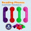 4E's Novelty Whisper Phones for Reading - Pack of 4 - Auditory Feedback, Hear Myself Sound Phone - Accelerate Reading Fluency, Comprehension & Pronunciation - Speech Therapy Materials Toys view 3