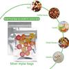 100 Pack Resealable Mylar Bags- 4 x 6 Inch Flat Zip lock Bags Food Storage Packaging Pouch Clear Silver Aluminum Foil Bags view 3