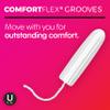 U by Kotex Click Compact Tampons, Super Plus Absorbency, Unscented, 32 Count view 3