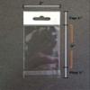 500 Pcs 2x3 Hang TOP Clear Resealable Cello Cellophane Bags w/Hanging Header view 2