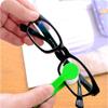 5 Pcs Mini Sun Glasses Eyeglass Microfiber Spectacles Cleaner Soft Brush Cleaning Tool Mini Microfiber Glasses Eyeglasses Cleaner Cleaning Clip (Blue,Green,Black,Red,Orange) view 3
