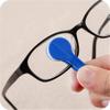 5 Pcs Mini Sun Glasses Eyeglass Microfiber Spectacles Cleaner Soft Brush Cleaning Tool Mini Microfiber Glasses Eyeglasses Cleaner Cleaning Clip (Blue,Green,Black,Red,Orange) view 4