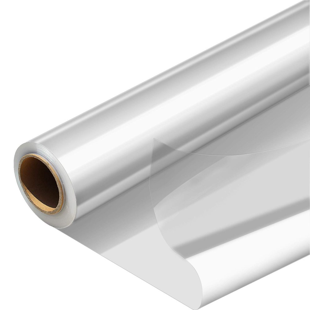 Morepack Cellophane Wrap Roll, Width16 in x 100 Ft Plastic Gift Basket Wrap,Clear Wrapping Paper