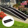 10' Aluminum Folding Loading Wheelchair Scooter Mobility Ramp Portable Non-Slip view 2