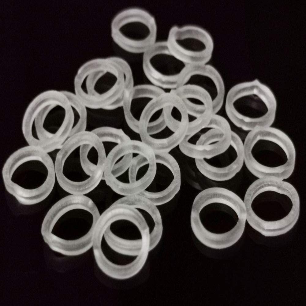 200 Pcs 1/4 Inch Orthodontic Elastic Rubber Bands Clear Latex Free, Heavy 6.5 Ounce Dental Small Rubberbands, Braces,Dreadlocks Hair Braids,Tooth Gap,Packaging,Crafts