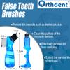 Orthdent Denture Box Case Bath Container and Brush with Mirror False Teeth Storage Box for Travel Daily Denture Care view 4