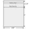 150 Pcs 4''x 8'' Cellophane Cello Bags,Clear Plastic Sleeves for Cards,Photos,Bookmarks,Jewelry,Treats view 2