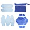 EXCEART 8pcs Reusable Cloth Menstrual Pads Washable Portable Foldable and Breathable Towels for Comfortable Period Care for Travel and Everyday Use view 2