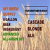 Cascade Blonde Ale Advanced All Grain Beer Ingredient Recipe Kit by My Brew Supply