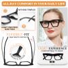 MARE AZZURO Large Cateye Blue Light Blocking Glasses Women, Ladies Computer Gaming Glasses for Digital Screen Eye Strain view 4