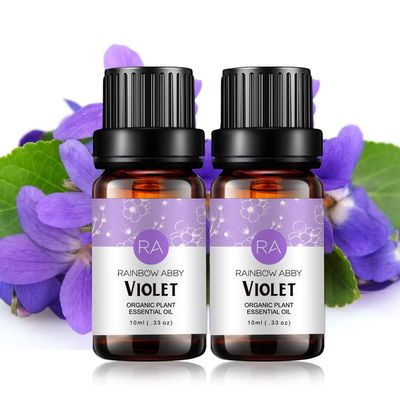 2-Pack Violet Essential Oil 100% Pure Oganic Plant Natrual Flower Essential Oil for Diffuser Message Skin Care - 10ML