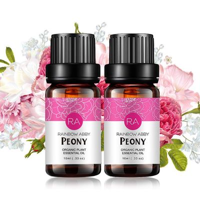 2-Pack Peony Essential Oil 100% Pure Oganic Plant Natrual Flower Essential Oil for Diffuser Message Skin Care - 10ML