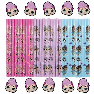 "Zak Designs L.O.L. Surprise 7.8"" Reusable Plastic Straw Bundle for Kids' Hydration Includes Fun, Colorful Drink Sippers and Removable Character Medallion Decorations" (LOSA-V920)