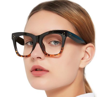 MARE AZZURO Oversized Reading Glasses Women Trendy Large Readers 0 1.00 1.25 1.50 1.75 2.00 2.25 2.50 2.75 3.00 3.50 4.00 5.00 6.00 (Brown, 2.5)