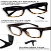 MARE AZZURO Oversized Reading Glasses Women Trendy Large Readers 0 1.00 1.25 1.50 1.75 2.00 2.25 2.50 2.75 3.00 3.50 4.00 5.00 6.00 (Brown, 2.5) view 3