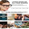 MARE AZZURO Oversized Reading Glasses Women Trendy Large Readers 0 1.00 1.25 1.50 1.75 2.00 2.25 2.50 2.75 3.00 3.50 4.00 5.00 6.00 (Brown, 2.5) view 4