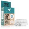 TreeBird Pure Silk Eco Floss Refills | Pack of 5 x 33yd Silk Dental Floss Spools | Waxed with Candelilla Wax | Mint view 1