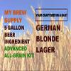 German Blonde Lager Advanced Homebrew All Grain Beer Ingredient Kit By My Brew Supply view 1