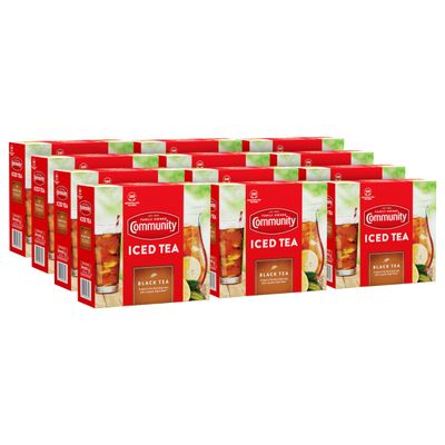 Community Coffee Porch Breeze Orange Pekoe Cut Black Tea Bags, Individual Cup Size, 100 Count (Pack Of 12)