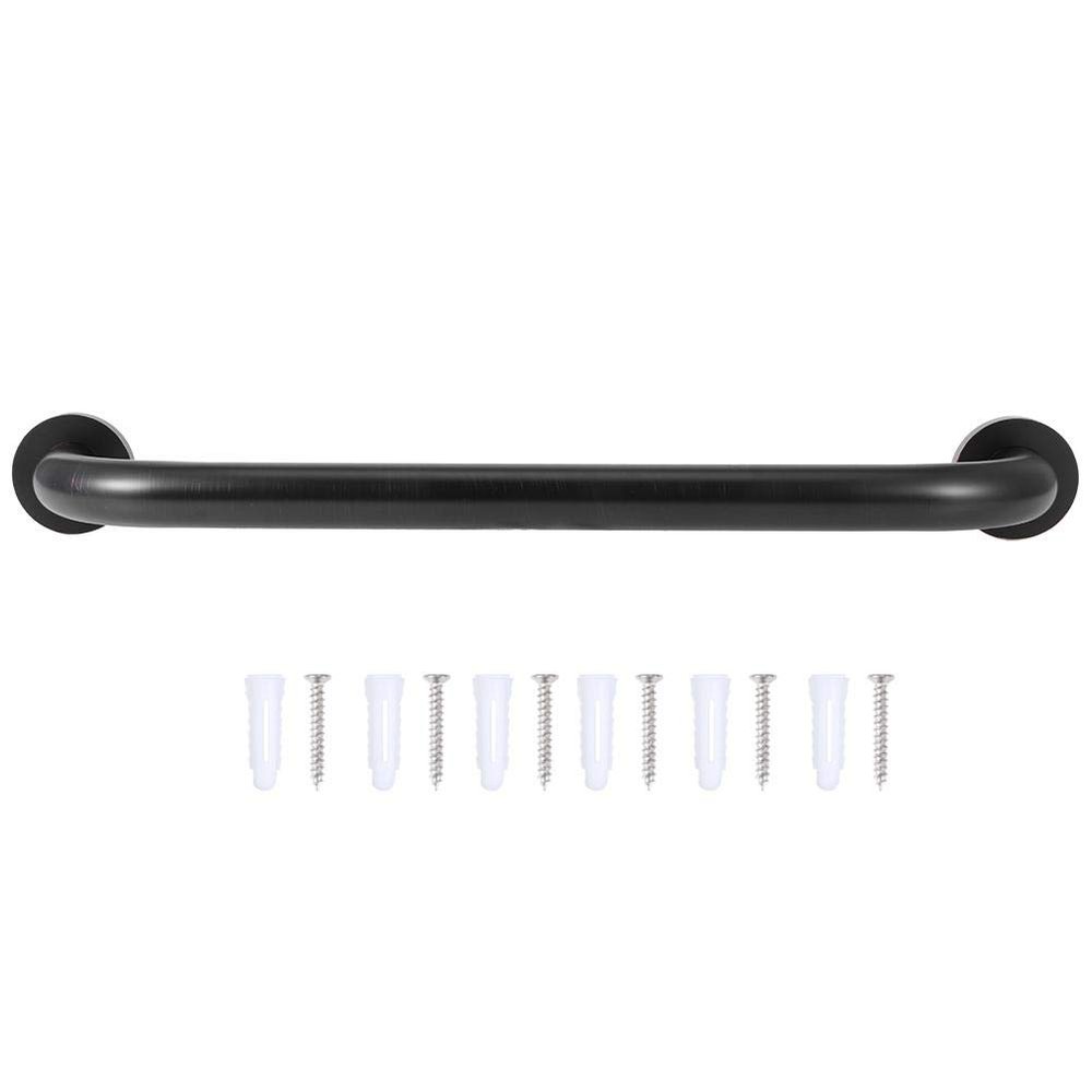 Fdit Copper Bathtub Grab Bar, Black Bronze, 40cm, Wall Mounted Safety Handle for Bathroom