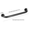 Fdit Copper Bathtub Grab Bar, Black Bronze, 40cm, Wall Mounted Safety Handle for Bathroom view 2