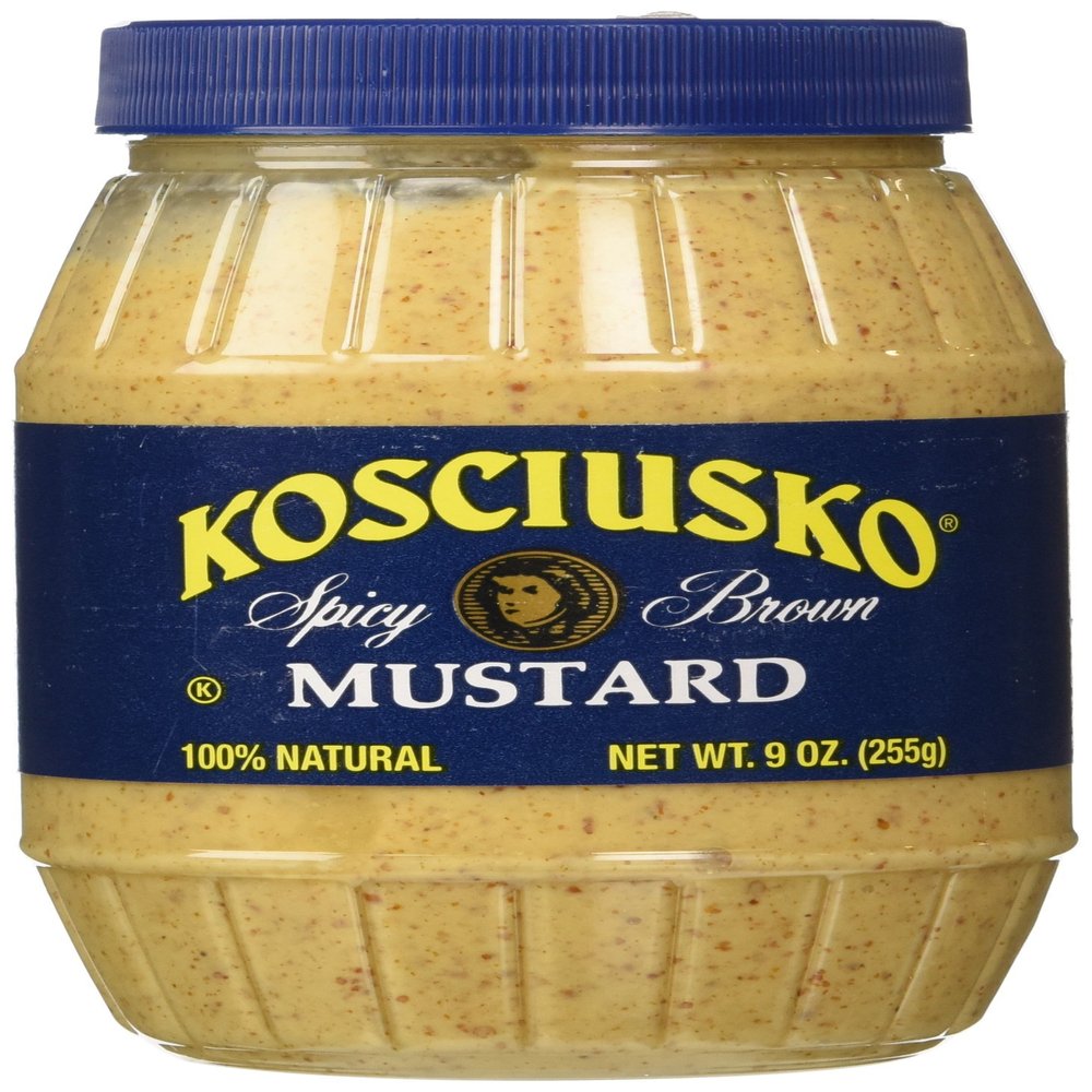 Kosciusko Spicy Brown Mustard, 9 oz - PACK OF 2