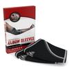 Nordic Lifting Elbow Sleeves (1 Pair) Small, Black and Wrist Wraps (1 Pair/2 Wraps) 14" Red view 4