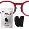 Setex Gecko Grip 1mm Anti Slip Eyeglass Nose Pads, (5 Black Pair) USA Made, 2500 Innovative Microstructured Fibers per Nose Pad, 1mm x 7mm x 16mm view 1