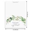Bliss Collections Thank You Cards with Envelopes, All-Occasion Thank You Cards for Weddings, Bridal Showers, Baby Showers, Birthdays, Parties and Special Events 4"x6", Pack of 25, Eucalyptus Greenery view 4