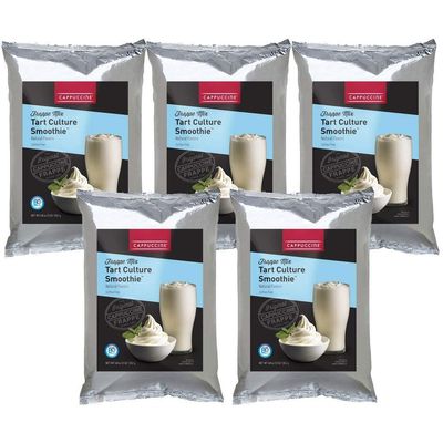 Cappuccine Ice Coffee Frappe Mix - Case of 5 Bags (Tart Culture Smoothie)