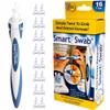 Smart Swab Spiral Ear Cleaner  Patented Reusable Ear Wax Removal Tool with 16 Soft Silicone Replacement Tips & Portable Case | Safe, Painless QGrips-Style Earwax Remover for Adults & Family view 1
