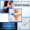 Smart Swab Spiral Ear Cleaner  Patented Reusable Ear Wax Removal Tool with 16 Soft Silicone Replacement Tips & Portable Case | Safe, Painless QGrips-Style Earwax Remover for Adults & Family view 3