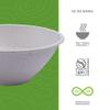 ECO PRODUCTS Compostable 32oz Molded Fiber Wide Bowls, Case of 400, Vanguard WorldView, Disposable, White, No PFAS, Lid Available, Tree-free Sugarcane, Soup Pasta Bowl, ASTM Compliant, BPI-Certified view 4