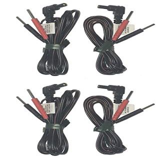 Therapists Choice Premium Lead Wires for TENS and EMS Units  Standard Female Plug (2)