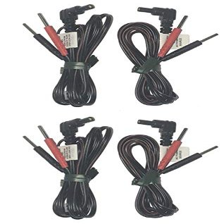 Therapists Choice Premium Lead Wires for TENS and EMS Units  Standard Female Plug (2)