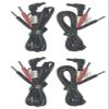 Therapists Choice Premium Lead Wires for TENS and EMS Units  Standard Female Plug (2) view 1