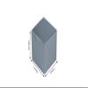 2" x 2" Silver Party Candy Favor Paper Boxes  12 Pieces view 2