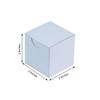 2" x 2" White Party Candy Favor Paper Boxes  12 Pieces view 2