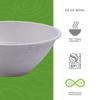 ECO PRODUCTS Compostable 40oz Molded Fiber Wide Bowls, Case of 400, Vanguard WorldView, Disposable, White, No PFAS, Lid Available, Tree-free Sugarcane, Soup Pasta Bowl, ASTM Compliant, BPI-Certified view 4