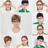 ANDWOOD Blue Light Glasses Kids Girls Boys Computer Gaming Anti Blue Ray Age3-12 Unbreakable TR90 Frame With Case Blue view 4