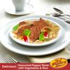 Kosher Mre Meat Meals Ready to Eat, Variety of Beef Pepper Steak, Beef Rib Steak, Stuffed Cabbage Rolls (3 Pack Bundle) - Prepared Entree Fully Cooked, Shelf Stable Microwave Dinner view 2