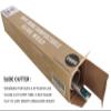 BlknWhite Certified Compostable Cling Wrap with Slide Cutter - 12" Wide x 200 feet. ASTM 6400 Certified Cling Wrap. Great Alternative to Beeswax Wraps or Plastic Wrap. view 2