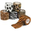 Zodaca Vet Wrap Rolls - Pet & Dog First Aid Tape - Self-Adherent Support Bandage Wrap - Animal Print Bandages - 6 Rolls, 2 in x 15 ft view 1