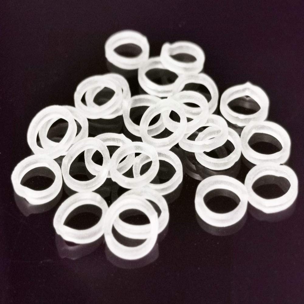 200 Pcs Orthodontic Elastic Rubber Bands 3/16 Inch Clear Latex Free, Heavy 6.5 Ounce Dental Small Rubberbands, Braces,Dreadlocks Hair Braids,Tooth Gap,Packaging,Crafts
